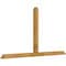 Ekena Millwork Portland Rough Sawn Timber Gable Bracket, Western Red Cedar, 96"W x 52"H x 4"D x 4"F, 13/12 Pitch GBW096X52X0404POR00RWR - alternate 5